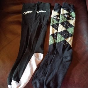 Equestrian tall boot socks